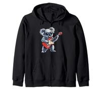 Koala rock sorridente per una melodia spensierata Felpa con Cappuccio