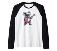 Koala rock sorridente per una melodia spensierata Maglia con Maniche Raglan