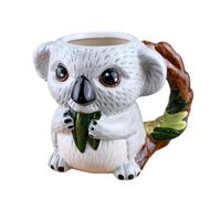 Koala Shaped Ceramic Mug, Hand-Painted Ceramic Tazza, 520 ml Ceramic Wine Cups, Animale Shaped Drinking Tazza, Koala Animal Tazza, Ceramic Wine Cups For Coffee, Animal Shaped Drinkware, Hand-Painted