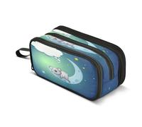 Koala Sleeping The Moon - Astuccio grande a 3 scomparti, per ragazzi e ragazze, Multicolore, Taglia unica, Organizer per borse
