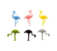 Koala Spain Marcatori Bicchieri da Vino, Fenicotteri 3D in 6 Colori (6 Pezzi)