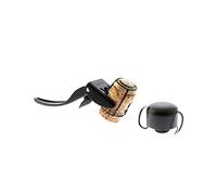 Koala Spain Set Amanti dello Champagne Nero (2 Pezzi), 1 Tappo Ermetico Cava, 1 Apribottiglie Champagne