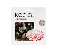 Koala Spain Sottobicchiere Full Print, Pet alluminato, Stampa Pappagalli