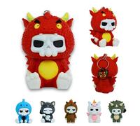 Koala Studio Portachiavi Drago Kawaii con Anello Ciondolo per Zaino Accessorio Originale Regalo Carino Unico Mini Figura Charm Decorazione Borsa Auto Astuccio Animali