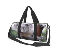 Koala sul ramo, Borsone da viaggio di grande capacità Borsa rotonda Borsa da viaggio sportiva Borsa da viaggio Borsa da fitness