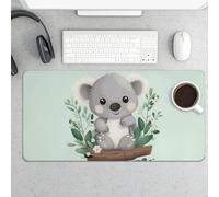 Koala - Tappetino per mouse grande, impermeabile, per tastiera e mouse, base in gomma antiscivolo, tappetino per mouse da gioco, per ufficio e casa, 30 x 60 cm