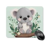 Koala - Tappetino per mouse quadrato per computer portatile, con base in gomma antiscivolo, 25 x 30 cm, ultra sottile, per computer, laptop, accessori da scrivania da ufficio