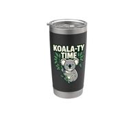 Koala-Ty Time Citazioni Citazioni Lazy Koala Lover Animale Carino Carrello Bicchiere termico in acciaio inox doppia parete