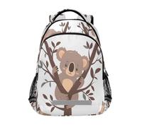 Koala - Zaino semplice per bambini, per la scuola, per studenti, per ragazzi e ragazze, stile casual, Koala Semplice, Taglia unica