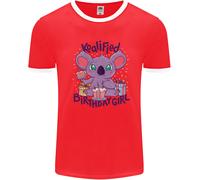 Koalified Compleanno Ragazza 3rd 4th 5th 6th 7th 8th 9th Uomo Ringer