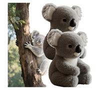 Koaly - Koaly - Koala di peluche per supporto emotivo, imita naturale per un comfort realistico, peluche di peluche, imita come un vero koala, peluche realistico (2 pezzi)