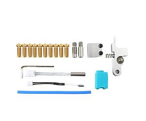 Koanhinn 1 x supporto per stampante 3D e ugello Genius in silicone, termistore per e tubo riscaldante, kit blocco riscaldante