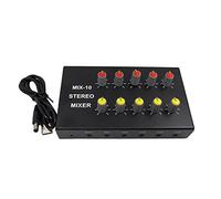 Koanhinn 10Way Stereo Audio Signal Mixer Board Amplificatori per cuffie Distributore di Miscelazione del suono 3.5MM Aux 2 Ingresso 10 Uscita