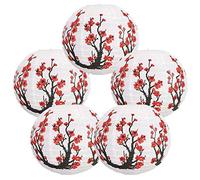 Koanhinn 12- Lanterne di carta giapponese/cinese fioritura con fiore Set con 5,