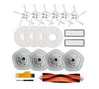 Koanhinn 19Pcs Lavabile Filtro HEPA Mop Panno Lato Principale Kit Accessori per W10/W10 Pro Robot Aspirapolvere Parte
