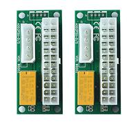 Koanhinn 2 adattatori Dual PSU ATX 24Pin 4Pin Power Sync Scheda ADD2PSU Riser Adapter Extender per BTC Mining