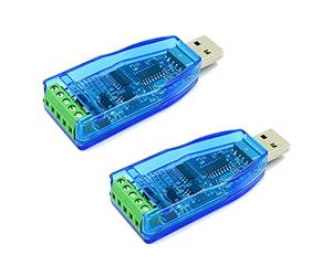 Koanhinn 2 pezzi convertitore USB a RS485 modulo isolante, aggiornamento industriale, protezione ESD, CH340E Standard 485, scheda di collegamento