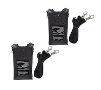 Koanhinn 2 pezzi per UV-9R A58 / 9R Plus/UV-9R ERA Walkie Talkie Pelle PU, Nero