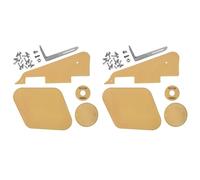 Koanhinn 2 Set Giallo Pickguard Cava Interruttore Copertura Pickup Selector Plate Bracket Adatto per Chitarra Style Kit