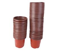 Koanhinn 200 pz 4 "Piantine di fiori in plastica Forniture per vivaio, Vaso per fioriere/vasi contenitori per semi vasi di partenza per piantare vasi