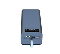 Koanhinn 21 X 18650 Batteria Cassa Saldatura Power Bank Case PD con Luce 18650 Caricatore Batteria Rimovibile Portatile Fai da Te