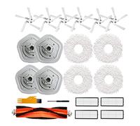 Koanhinn 21Pcs Lavabile Filtro HEPA Mop Panno Lato Principale Kit Accessori per W10/W10 Pro Robot Aspirapolvere Parte