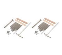 Koanhinn 2X 17 Kalimba Thumb Finger Piano DIY + Bridge + Tuning Hammer Kit Accessori per Strumenti Musicali