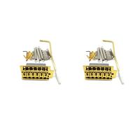 Koanhinn 2X Molle per Braccio Un Ponte Tremolo per Chitarra Nel con Presa Jack per Barca Set per Accessori per Parti di Chitarra Elettrica