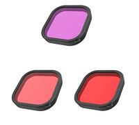 Koanhinn 3 pezzi impermeabile lenti filtro per Hero 9 nero sommergibile coperchio