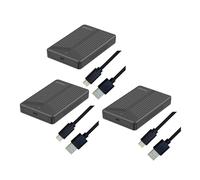 Koanhinn 3 X USB 3.1 Mobile Hard Disk Box 2,5 Hard Drive Box SSD Case Supporto 15 mm per computer Notebook