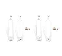 Koanhinn 4 Pezzi Chitarra Pickup Frame di Montaggio Single Coil Metallo Flat Humbucker Pickup Ring per Chitarre Elettriche Stile TL ()