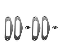 Koanhinn 4 Pezzi Chitarra Pickup Frame di Montaggio Single Coil Metallo Flat Humbucker Pickup Ring per Chitarre Elettriche Stile TL (Nero)