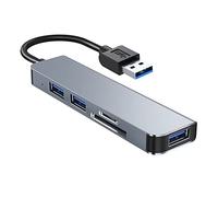 Koanhinn 5 1 hub USB, USB 3.0 + 2 x USB 2.0 + SD+TF Docking Station Hub Splitter Multiport Adapter TU305