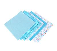 Koanhinn 7 pezzi 50 cm x 50 cm in cotone stampato a per stoffe da cucire patchwork trapuntatura tessuti fai da te fatti a mano (azzurro)
