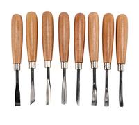 Koanhinn 8 pezzi Scultura Intaglio MeißEl Set di strumenti fai da te per la lavorazione di scultura solchi a mano intagliare strumenti di misura