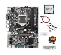 Koanhinn B75 8USB ETH Mining Scheda Madre+G530 CPU+Ventola+ Interruttore+ SATA+Baffle+Grasso Termico B75 Scheda Madre BTC