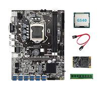 Koanhinn B75 ETH Mining Scheda Madre 12XPCIE a USB+G540 CPU+DDR3 4 GB 1600 Mhz RAM+MSATA SSD 64G+SATA BTC Scheda Madre