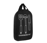 Koanhinn Borsa organizer da cucina multifunzionale portatile coltello da e forchetta organizer per attrezzi, Nero