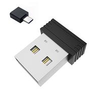 Koanhinn Mouse USB Jiggler Mouse non rilevabile Mover Mouse USB Mover Mouse automatico Mouse Mover Jiggler con adattatore USB C nero