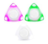 Koanhinn Plettri per Chitarra A LED 3 Pezzi, Luminosi e Batteria Bassa, Luminosi Plettri con Luci, In Plastica Bianca, per Ukulele e Chitarra Elettrica.