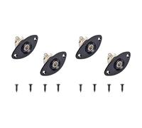 Koanhinn Presa Jack Piastra di Uscita Jack per Chitarra Elettrica Ovale da 1/4 di Pollice, 4Pack