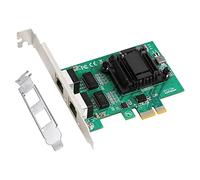 Koanhinn Scheda di rete PCIe Gigabit a 2 porte 1000M Adattatore Ethernet PCI a due porte con scheda NIC LAN 82571EB per