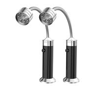 Koanhinn Set di 2 attrezzi per barbecue con luce magnetica regolabile a 360 gradi, resistente alle intemperie, per esterni