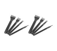 Koanhinn Set di 2 scalpelli fai da te con lacci diamantati, set fai da te, utensili da cucito in pelle, 4 mm, 1/2/4/6