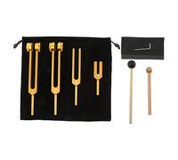 Koanhinn Set di 4 forchette da accordatore (4096C, MI528, 128C, OM136.1), accordatore corpo per set, suono