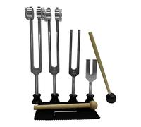 Koanhinn Set di 4 forchette da accordatura (4096C, MI528, 128C, OM136.1) per , per terapia del suono, antistress