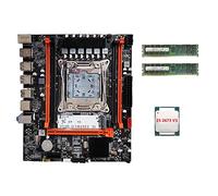 Koanhinn X99H Desktop PC Scheda Madre+E5 2673 V3 CPU+2X4G DDR3 RAM LGA2011-V3 DDR3X4 ECC RAM Slot M.2 NVME PCI-E3.0 X16 SATA3.0 Ricambi