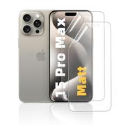 KoasVonson Pellicola Idrogel Opaca per iPhone 15 Pro Max, 2 Pezzi | Finitura opaca per attenuare i riflessi, scorrere con facilità e rendere meno visibili le impronte sul display