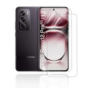 KoasVonson Pellicola Idrogel per OPPO Reno 12/12 Pro, 2 Pezzi | Hydrogel TPU trasparente, HD, tocco preciso, autoriparante, impronta digitale, riconoscimento facciale, cover-friendly