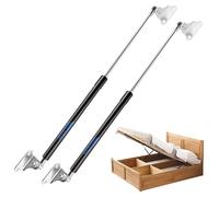 Koaudb 430mm, 667N/68kg, Molle a gas resistenti da con staffa di montaggio a L, per il coperchio della porta del seminterrato RV letto TV gabinetto capannone, 2PCS (17in 150LB)